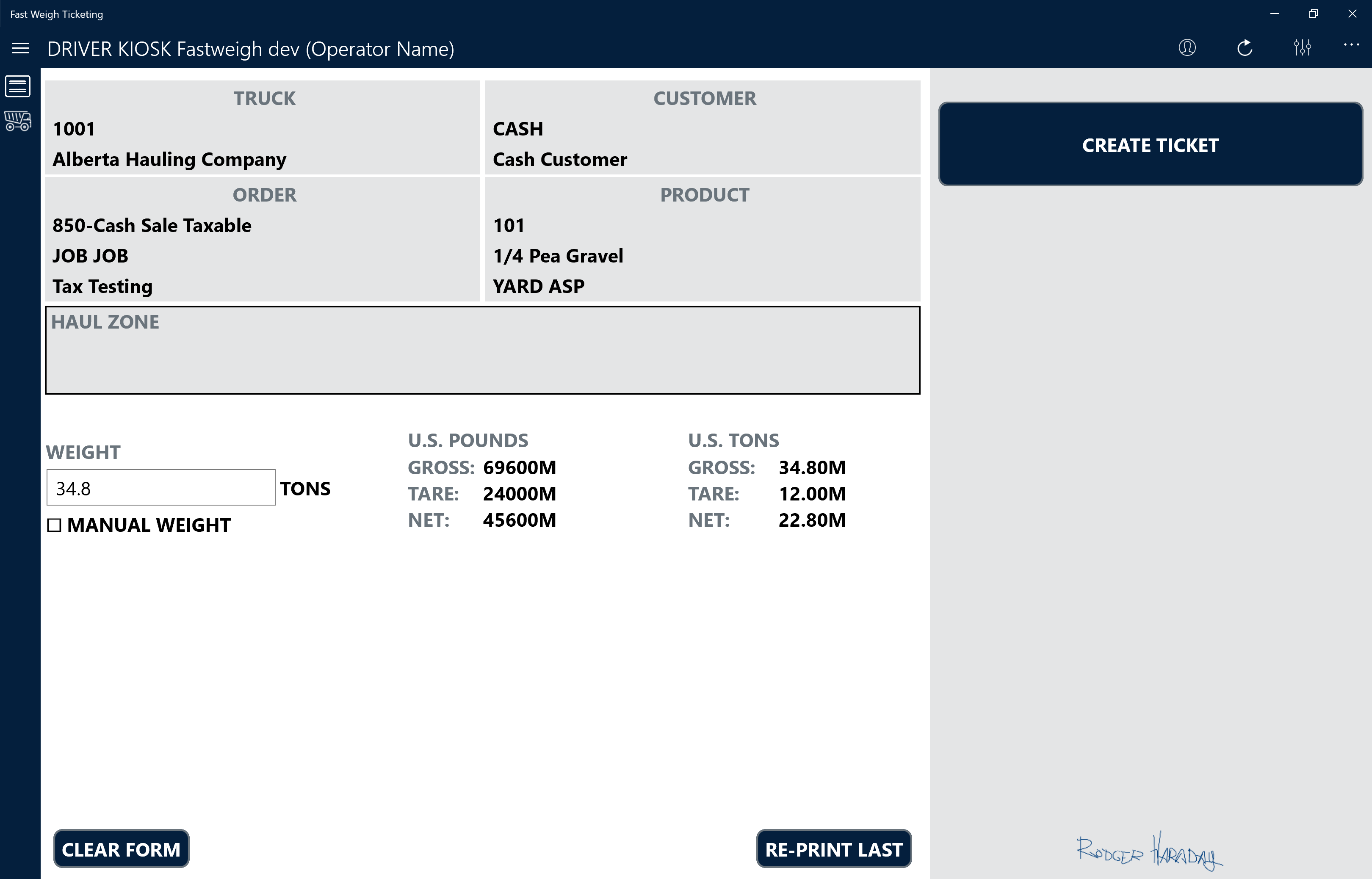 Unattended Truck Scale Weighing Kiosk FastWeigh Ticketing